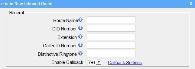Allow All Numbers If you want to apply Callback function to all incoming numbers, please tick Allow All numbers. Follow the step to use this function. Step 1: Enable Callback.