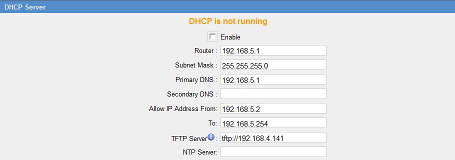 Note: When using Phone Provisioning for Grandstream IP phone, Enter the IP address of the server directly, e.g.:192.168