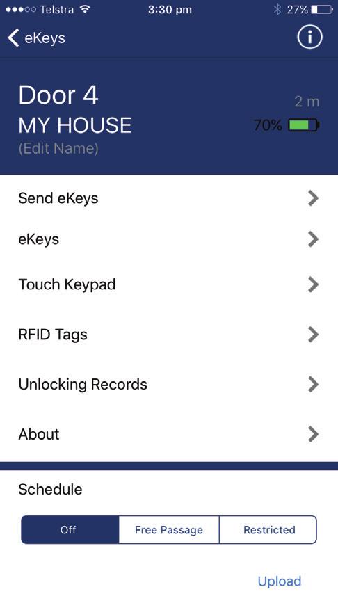 your door with the KAS ekeys app See a