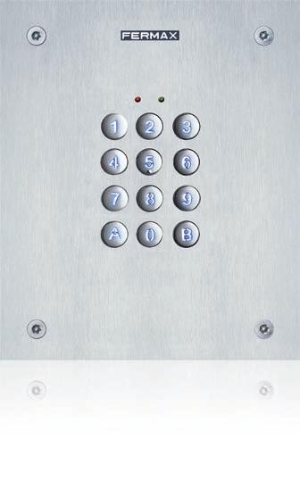 STAND-ALONE Keypad Marine Memokey Ref.4699 Access control keypad which allows the door to be opened when a pre-programmed code of up to 6 digits is entered. Capacity: up to 100 user codes.