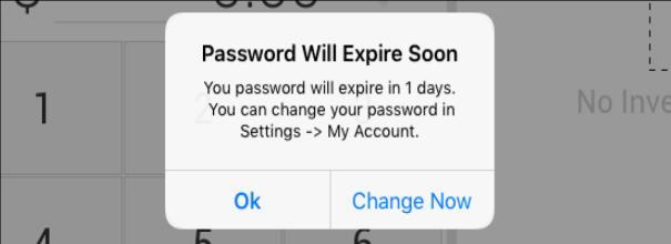 Password Expiring When a password reset is requested, the temporary password must be updated. Passwords can be updated immediately or at a later date, but are required to be updated eventually.