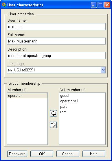 System administration and optimization 8.3 Creating users "ID" Internal identification number of the user account. "User language" Language of the SPM user interface.