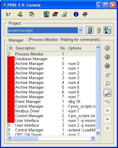 Starting and stopping the project 4.2 Starting the "powermanager" project 4.2 Starting the "powermanager" project Proceed as follows to start the "powermanager" project: 1.