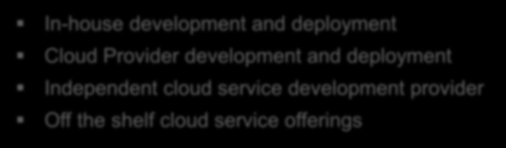 Step 5: Determine who will develop, test and deploy cloud services Maximize resources to accelerate Cloud