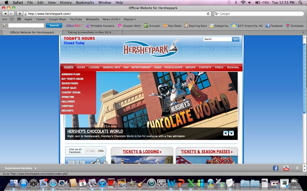 Hershey Park 4 Organization and Navigation Personally, I believe that every website can make improvements to offer easier navigation from page to page. Almost every website can be confusing at times.