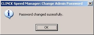 The procedure to change the admin password is as follows: 1) Click the Change Password button. The Change Admin Password dialog box appears.