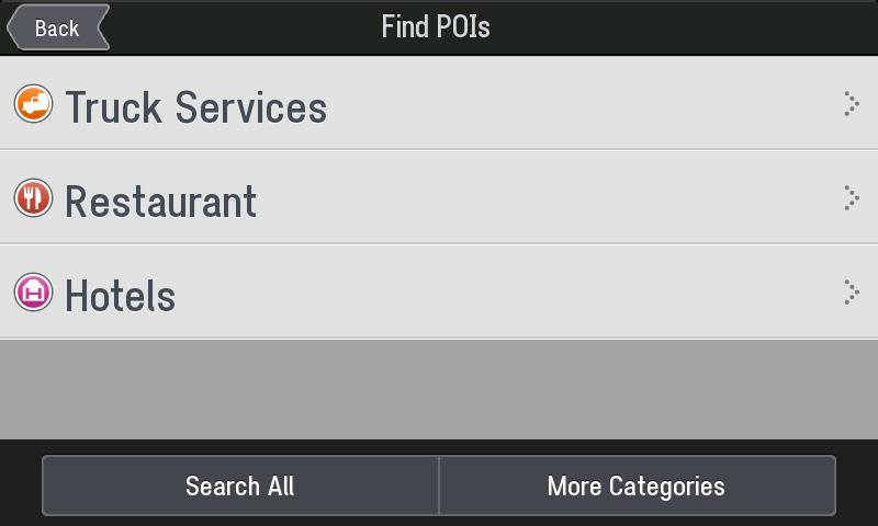 Points of Interest In the Go To menu, select Points of Interest.