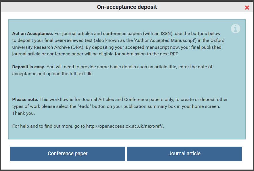 ac.uk/reporting/symplectic and log in to Symplectic (on right hand side) with your Single Sign-On. 2. In the My Actions section of the Welcome page, click on the Accepted for publication?