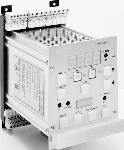 P522 Signal Processor INSTALLATI INSTRUCTIS Self-Check Contact Ratings: Max switching power - 60 W 125Vac Max switching voltage - 220VDC, 250Vac Max switching current - 2A DC, AC Analog Flame Signal: