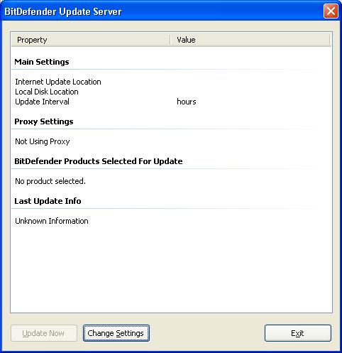 Update server configuration The BitDefender Update Server allows you to set up an upgrade location within your local network.