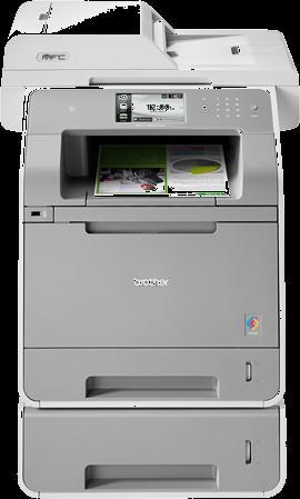 MFC-L9550CDWT Professional Colour High Volume Workgroup All-In-One Printer NFC card reader for secure authentication Exclusive Super High Yield Toners Up to 30ppm Print Speed 800 sheet paper input