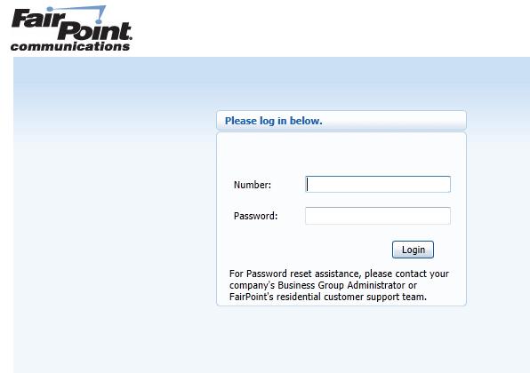 1) Accessing CommPortal for Administrators 1. Go to www.fairpoint.com/hostedpbx from any web browser. 2.