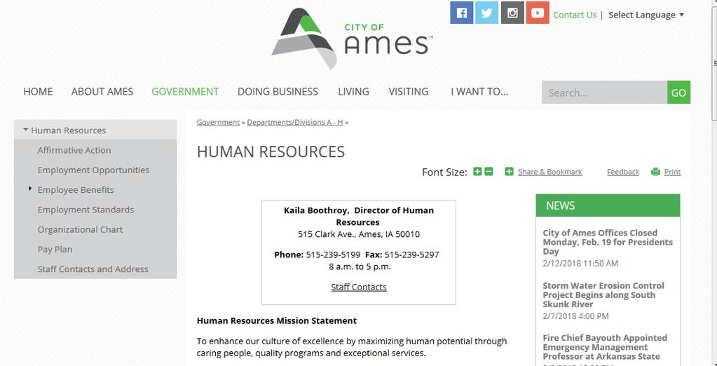 CONTENTS City of Ames SmartJobs Online Employment Application Guide To Apply for a Specific Job Opening To Complete A Job Interest Card/ Notification Request To Check Your Application