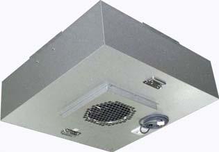 When the filter is equipped with a knife-edge interface, the unit can also be utilized in the liquid-sealed ceiling grid.