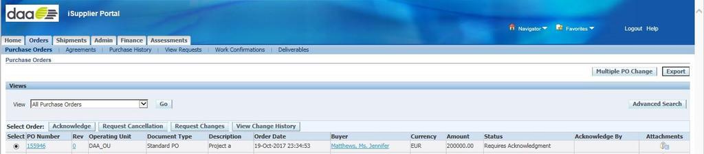 Verify the Details of the Purchase Order If relevant,