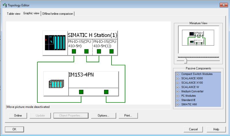 Engineering in PAA 11.7 Hardware engineering in the Navigator The example looks like this in the Topology editor of PCS 7: 11.7.3 Configuring a SIMATIC station Requirement The "Locations" tab is displayed in the Navigator.