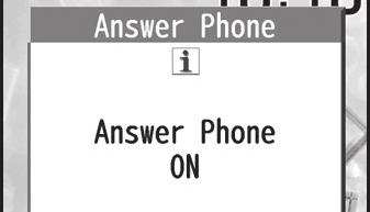 Answer Phone/ Data Answer Phone Record up to five voice messages or up to two video messages (up to 0 seconds per message) on handset.