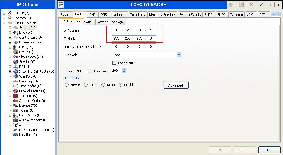 5.2. Obtain LAN IP Address From the configuration tree in the left pane, select System to display the System screen in the right pane.