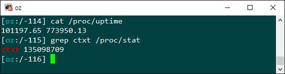 Context Switch in Linux Example Total uptime: 101,197.