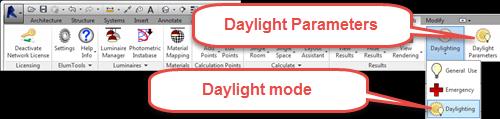 ElumTools is capable of calculating single point-in-time daylight illuminance using the