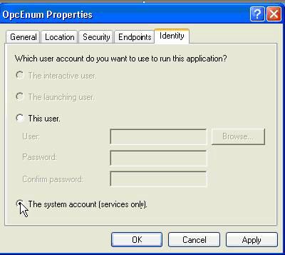 UniOPC Server - DCOM 9. In the Endpoints window, keep the default settings.