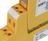 arrester BLITZDUCTOR XTU for protecting different balanced signal and data interfaces. Space-saving two-part design with base part and protection module for DIN rail mounting.