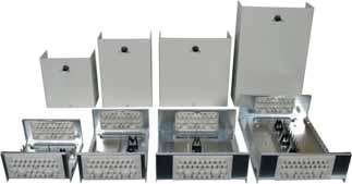 equipotential bonding (DPG) are lockable metal enclosures for installation of wiring and protection components.