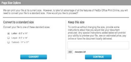 To use the file as-is, enter instructions into the Keep this size field about how you would like the document produced. 2.
