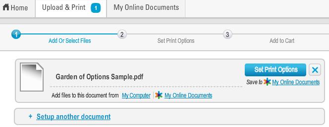 Quick Reference Guide My Online Documents Upload and Save to My Online Documents 1.