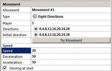 8-directional movement: This means we can
