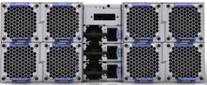 HP ProLiant SL6500s infrastructure Benefits: Low cost, high efficiency 4U Chassis for deployment flexibility Standard 19 racks, with front I/O cabling* Unrestricted airflow (no mid-plane or I/O