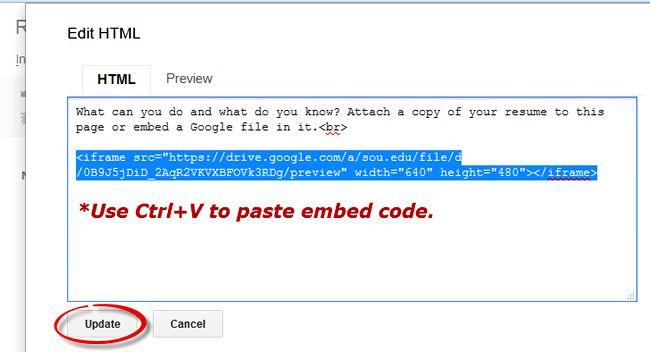 Part 2: Add the Embed Code to an eportfolio Page 12.