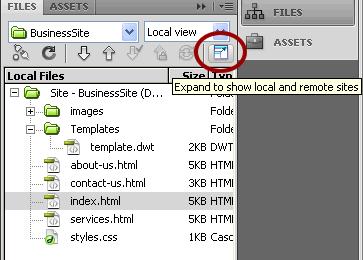 Part 17: Upload your site using Dreamweaver Now you are ready to use Dreamweaver CS4 to upload