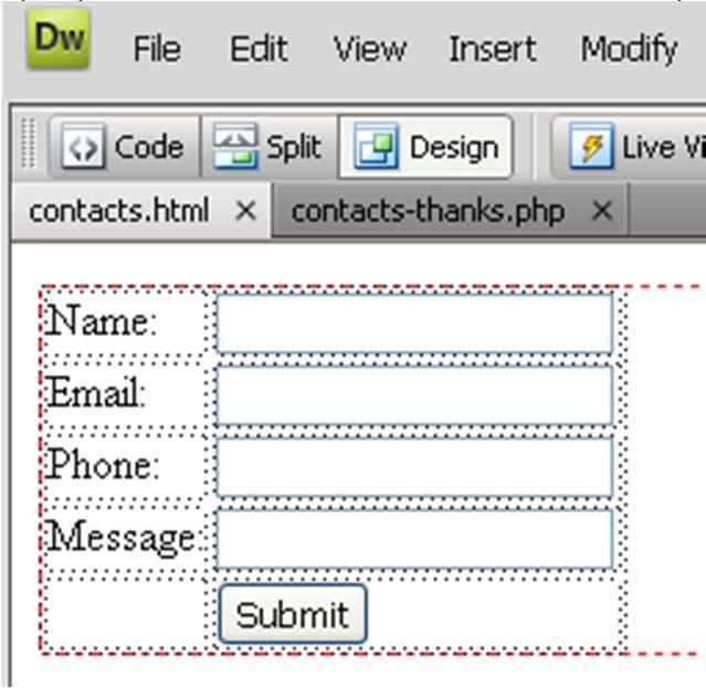 Part 18: Validate Contact Form If you are wondering how to validate your contact PHP form in dreamweaver, follow