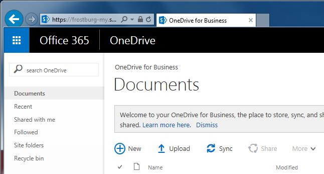 Create a new folder in OneDrive to Organize
