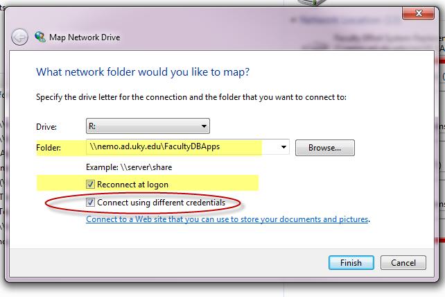 If your computer is in the Active Directory, click the Finish button. Go to step j. h.