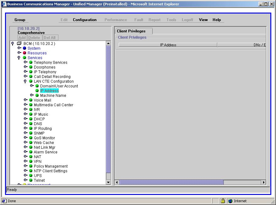 Configuring LAN CTE In BCM environments, call control is achieved through a LAN connection using LAN CTE.