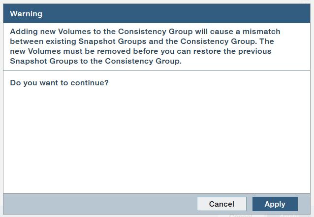 Consistency groups Adding a volume to a mirrored consistency group Simplified method of adding a volume to an existing cg Volume RPO is changed to match CG RPO Allowing overwrite of snap For