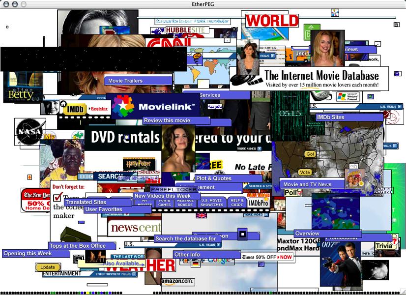 12 The monitoring utility Etherpeg is a packet monitor that shows a collage of graphics that are sent
