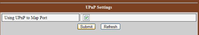 7.1.4 UPnP Setting UPNP stands for universal plug and play, if you start UPNP, once the IP camera is connected into the LAN, it will communicate with the router in the LAN automatically.