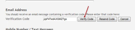 1. In the Email Address field, type your email address. In the Confirm Email Address field, re-type the same email address to verify that you typed it as intended. 2. Click Verify Email Address.