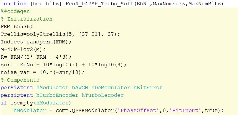 Example: Turbo Coding Impressive coding gain High computational complexity Bit-error rate
