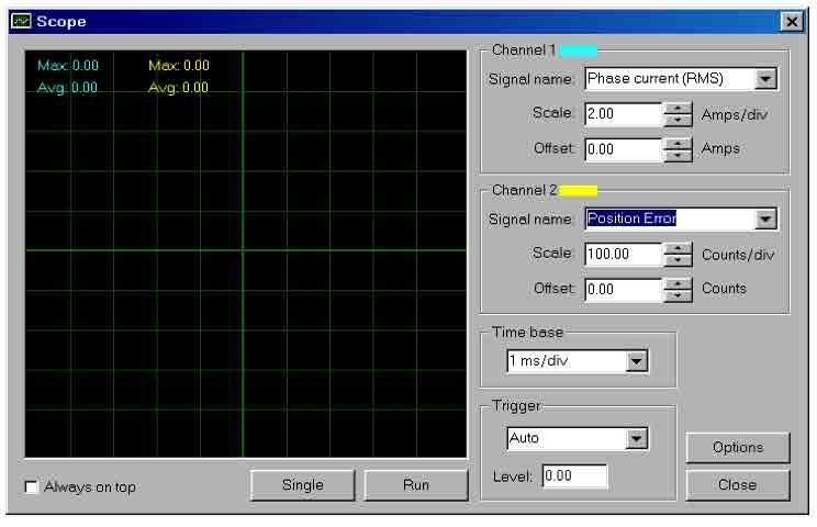 Signal Name Figure 16: Oscilloscope Display You can customize the information presented by the Scope tool by choosing the drop-down box in each channel.