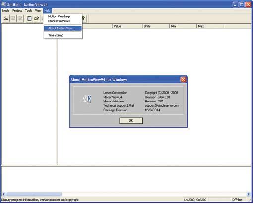 1 MotionView Software overview MotionView is the setup and management tool for SimpleServo and PositionServo Drives.