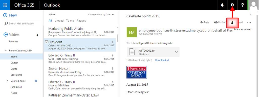 Outlook Overview (Email) 1.