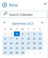 Calendar New Meeting 1. Select Calendar from the app launcher or navigation bar. 2. Click +New or double click a date on the calendar to open a new calendar item form. 3.