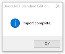 5. Within 10 seconds you will see a second message notifying you that the import is complete. Click OK to this. 6. Close the Scan Network page and return to the hardware tree. 7.