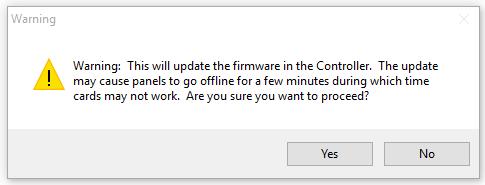 7. Go to live events and you will see a Firmware Upgrade Has