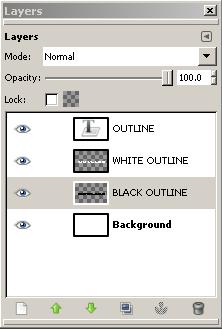 Step 14: From the Menu bar, select Edit Fill with FG Color. The text on the image canvas is filled with black color.