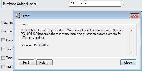 Changing hw POs are created The Create Purchase Order functin will create a PO fr an item that is a cmpnent f a Kit if that Kit is n the Sales Order.
